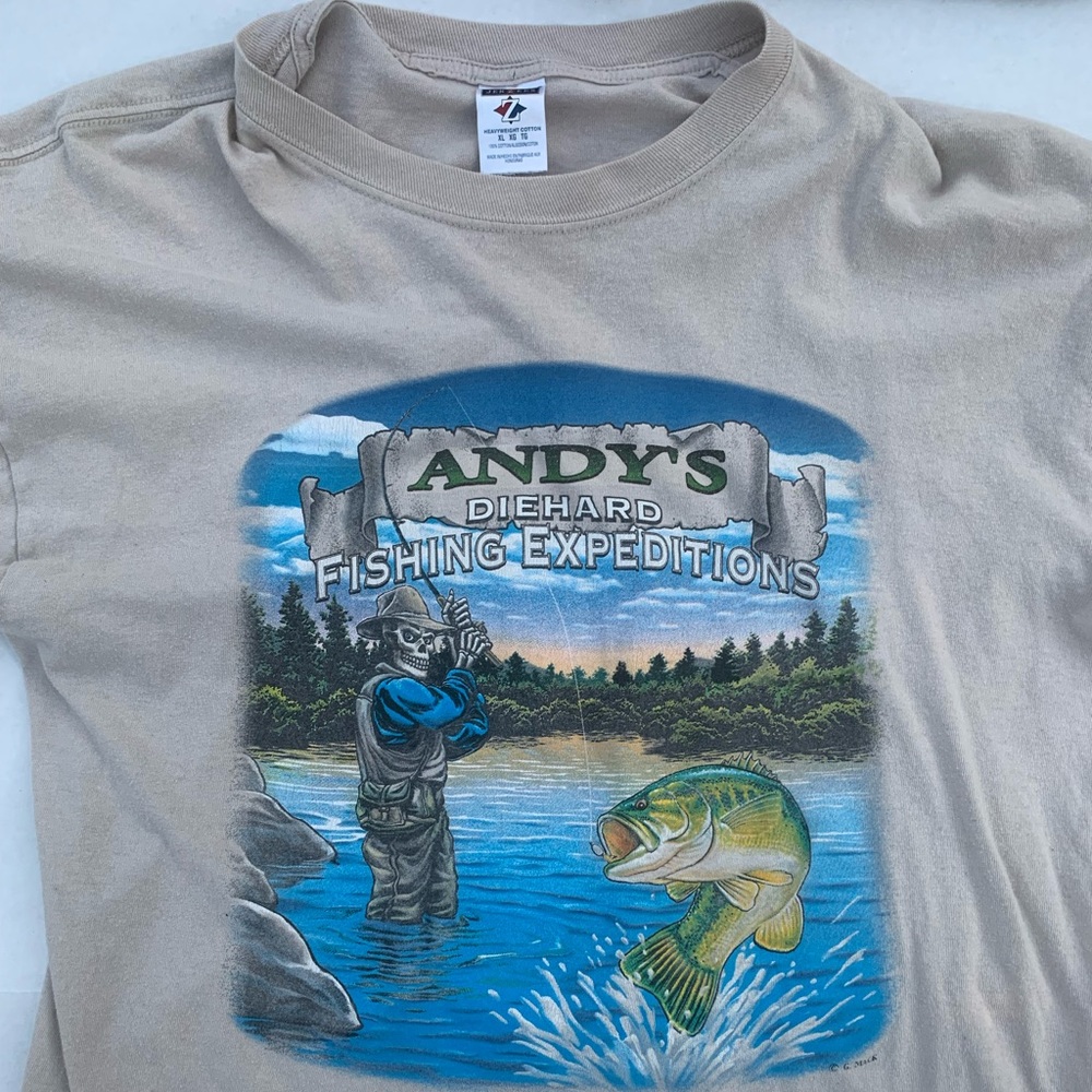 Andy’s fishing shirt